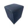 Puff Banqueta Quadrado Cubo Decorativo Courino e Suede Azul Marinho Suede - 2