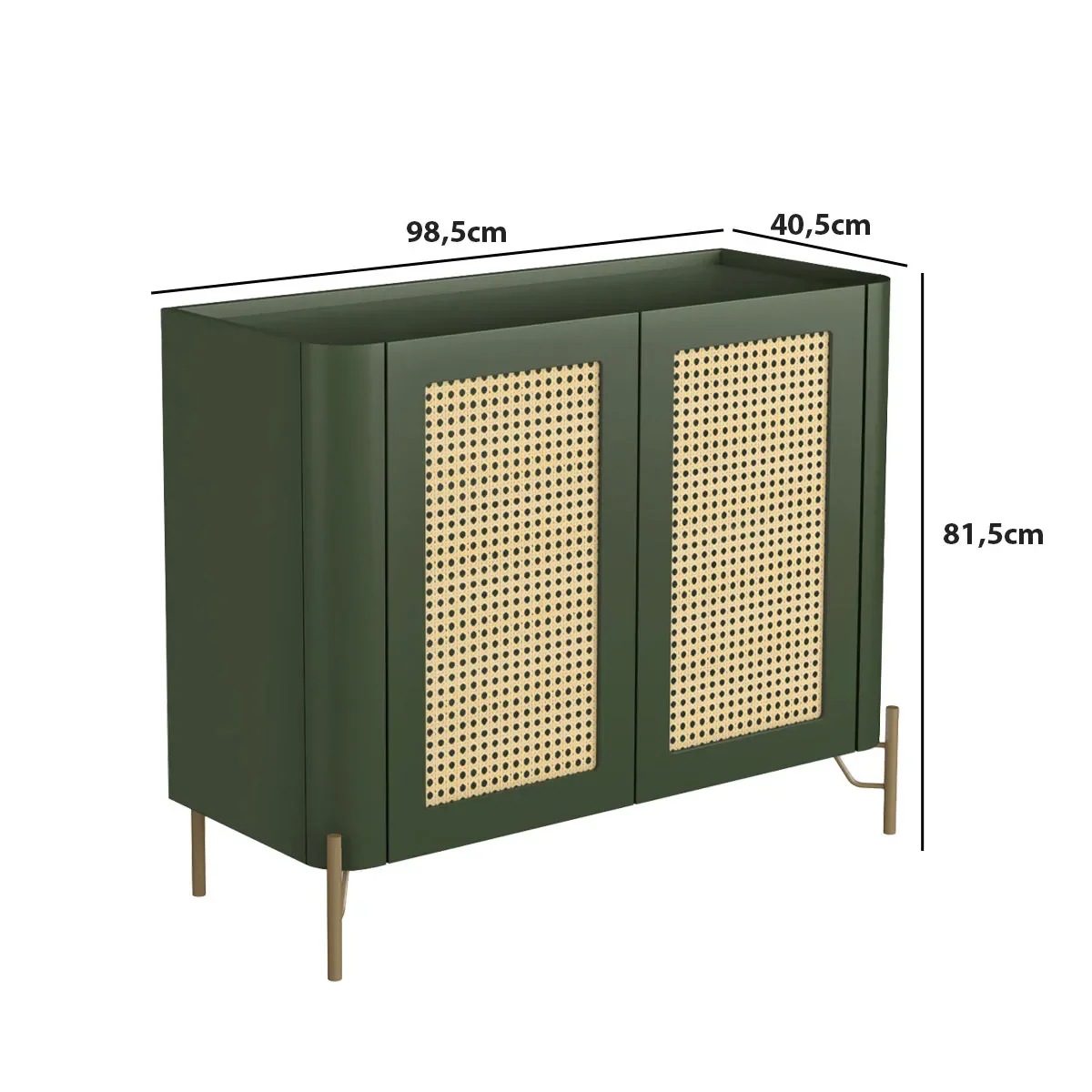 Ver imagem 3 de Buffet MDF com Palha Natural L98,5 X A81,5cm