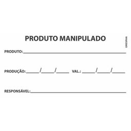 Etiqueta Adesiva Produto Manipulado 60X30Mm - 1