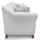 Ver imagem 6 de Kit 2 Poltronas e Sofá 2 Lugares 1,60m Pés Castanho Cinza