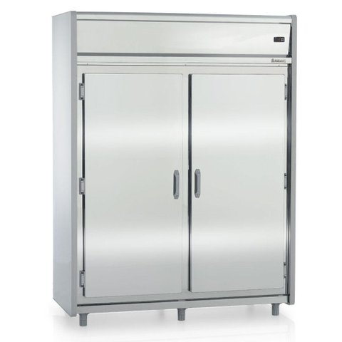 Mini Câmara Refrigerada 2 Portas com Prateleira Gmcr1600ps Gelopar 1654 Litros Inox 220v