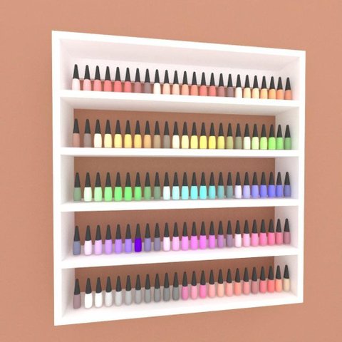 Prateleira para Esmalte Suspensa Estante Parede Nicho Branco Banheiro Quarto Infantil