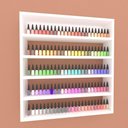 Ver imagem 1 de Prateleira para Esmalte Suspensa Estante Parede Nicho Branco Banheiro Quarto Infantil