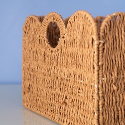 Cesto Organizador 38cm Ondulado com Alças de Corda - Oikos - 5