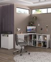 Ver imagem 2 de Conjunto Escritório Home: Escrivaninha 6078 + Balcão 5675