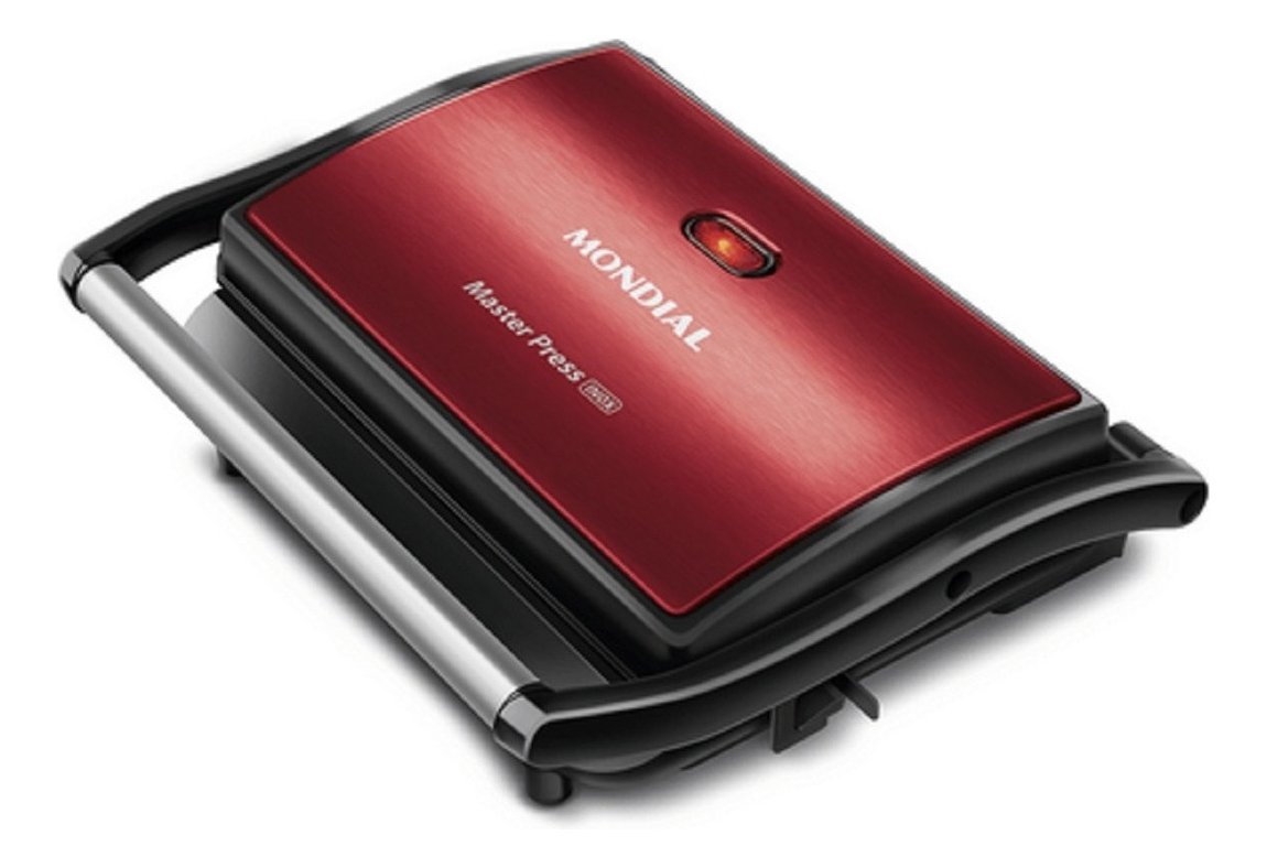 Press Grill Master Press, Mondial, Vermelho/inox, 1000w, 220v - Pg-01-rc - 7