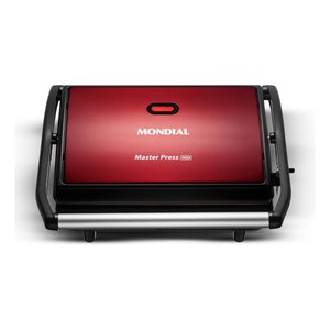 Press Grill Master Press, Mondial, Vermelho/inox, 1000w, 220v - Pg-01-rc