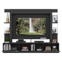 Ver imagem 4 de Estante Tv 65" Prateleiras C/ Espelho Oslo Multimóveis V3393 Preta Preto