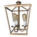 Ver imagem 7 de Luminaria De Ferro Estilo Lampião Decorativo para Área Gourmet Libertas Rosas Artesanato Dourado