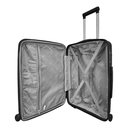 Ver imagem 5 de Mala Média 23kg em Polipropileno Rodas 360º Cadeado Tsa Gladiador P2m:preto