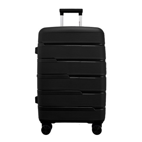 Mala Média 23kg em Polipropileno Rodas 360º Cadeado Tsa Gladiador P2m:preto