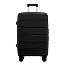 Ver imagem 1 de Mala Média 23kg em Polipropileno Rodas 360º Cadeado Tsa Gladiador P2m:preto