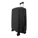 Ver imagem 3 de Mala Média 23kg em Polipropileno Rodas 360º Cadeado Tsa Gladiador P2m:preto
