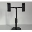 Ver imagem 3 de Suporte Duplo de Mesa para Celular Reunião Gravação Ligação