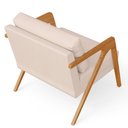 Ver mais imagens de Kit 2 Poltronas Decorativas para Sala Estar Pietra Estrutura de Madeira L02 Suede Bege - Lyam