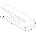 Ver imagem 6 de Painel Ripado Loft Com Rack Classic 2 Gav 2.2 Off White Nature Imcal