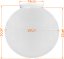 Ver imagem 2 de Globo de Vidro com Colar 15 X 28 para Poste de Jardim:branco Fosco/n/a