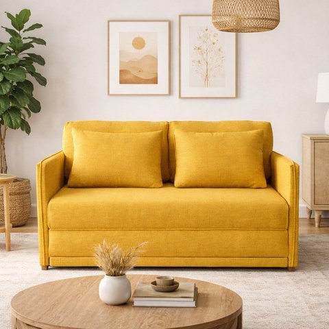 Sofá-cama Casal 152cmx90cm Linho Charlie