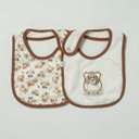 Ver imagem 3 de Kit com 2 Babadores Bebê Doguinhos Marrom - Hug