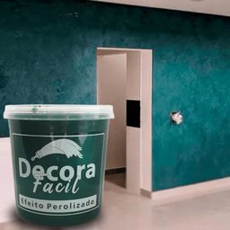Cimento Queimado com Efeito Perolizado Decora Fácil 1kg - Verde Brasil - 3
