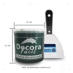Cimento Queimado com Efeito Perolizado Decora Fácil 1kg - Verde Brasil - 6
