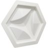 Forma 3D Abs 2 Mm Virgem Gesso Cimenticio 3d F258 Sextavada - 4
