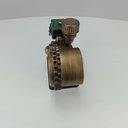 Ver imagem 2 de Relógio Decorativo de Metal Verde 17x25x10cm Parede Mesa Decoração Sala Cozinha
