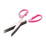 Tesoura para Cortar Picar Temperos Cor Rosa 5 Lâminas Inox - 3