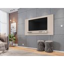 Ver imagem 1 de Painel Esmeralda para Tv até 50 Polegadas Moderno e Elegante - 3 Cores:off White