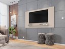 Ver imagem 1 de Painel Esmeralda para Tv até 50 Polegadas Moderno e Elegante - 3 Cores:off White