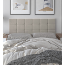 Ver imagem 2 de Cabeceira Suspensa Almofada Cama Casal Box Queen King 160x55 Modelo Calipha Areia