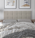 Ver imagem 2 de Cabeceira Suspensa Almofada Cama Casal Box Queen King 160x55 Modelo Calipha Areia