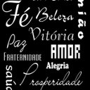 Ver imagem 5 de Papel de Parede Preto Palavras Deus Paz Amor Vida Fé Saúde