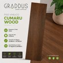 Ver imagem 3 de Piso Vinílico Colado 0,20mm Cumaru Wood 12 Réguas 3,3445m² Graddus