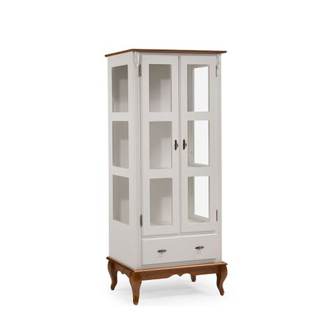 Cristaleira 2 Portas e Laterais em Vidro 1 Gaveta 60310 Linz Móveis