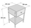 Ver imagem 3 de Mesa de Cabeceira Mônica: Freijó