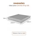 Ver imagem 3 de Cama Japonesa com Cabeceira Seo Louvre King Courino Caramelo | Linho Bege - Sallar Home