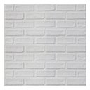 Ver imagem 1 de Painel Placa 3D Auto Adesivo Tijolo À Vista Branco 70x70cm