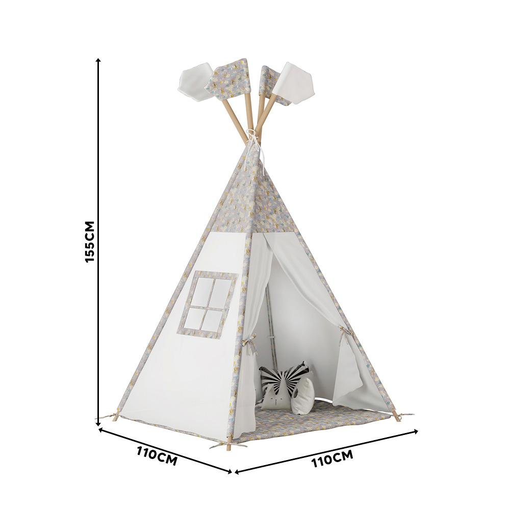 Tenda Infantil Com Led Branco Tenda Mundo Mágico Estrela - 4