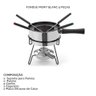 Kit Conjunto Fondue Inox Mont Blanc 9 Pecas Casal 2 Pessoas - 2