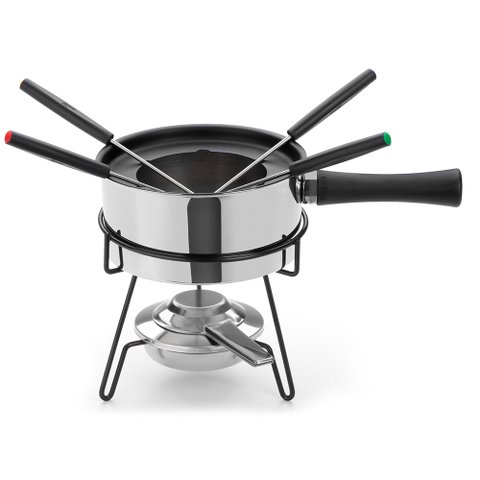 Kit Conjunto Fondue Inox Mont Blanc 9 Pecas Casal 2 Pessoas