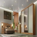 Ver imagem 3 de Guarda Roupa Diamond 3 Portas 6 Gavetas 1 Espelho Cor:Cumaru Fendi