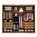 Ver imagem 4 de Guarda Roupa Diamond 3 Portas 6 Gavetas 1 Espelho Cor:Cumaru Fendi