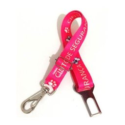 Cinto De Segurança Nylon 25Mm Cachorro Rosa Tamanho Único - 2