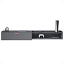 Ver imagem 5 de Rack Bancada Suspensa 1.8 Estante Home Supremo King Tv 70 Pol. 1 Porta Nicho Organizador Sala Quarto