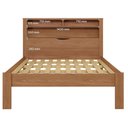 Ver imagem 5 de Guarda Roupa Casal 8 Portas 4 Gavetas Master New e Cama Casal Invicta Jatobá Acetinado - Santos Andi