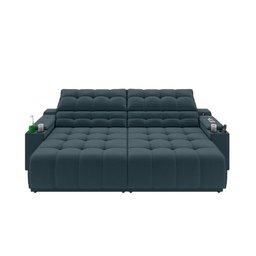 Sofá Connect Premium 2,00m Assento Retrátil/reclinável com Porta Copos e Entrada Usb Suede Petró - 5