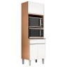 Armário Paneleiro Torre Quente 2 Fornos Ambiente Andréia Amêndoa Branco - Ajl - 5