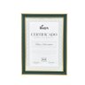 Porta Diploma Moldura Tamanho A4 Foto Retrato 21 x 29 cm:VERDE - 1