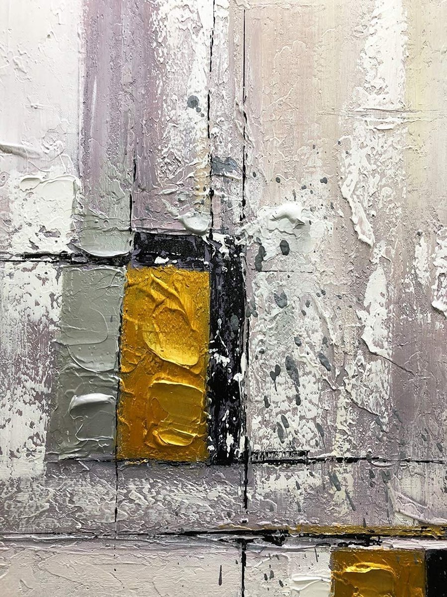 Quadro Pintura Tela claramente fundo granular 5235: 150cm (A) x 100cm (L) - 4